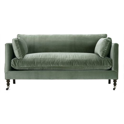 Picture of 71” Madeline Express Sofa - Antiqued Moss Velvet
