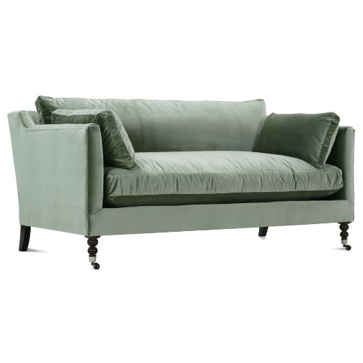 Picture of 71” Madeline Express Sofa - Antiqued Moss Velvet