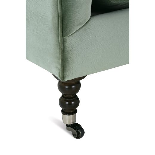Picture of 71” Madeline Express Sofa - Antiqued Moss Velvet