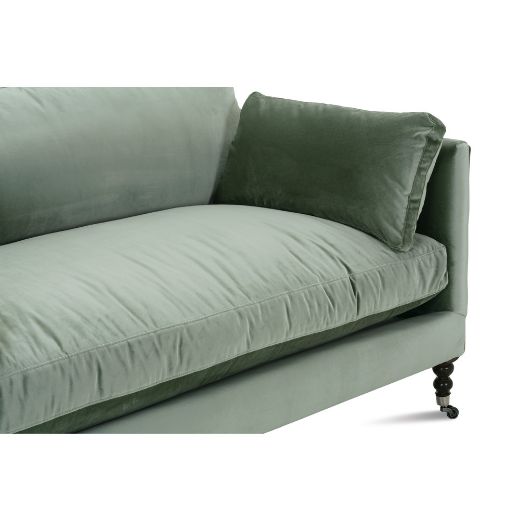 Picture of 71” Madeline Express Sofa - Antiqued Moss Velvet