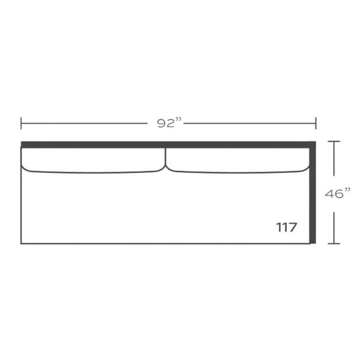 Picture of Bristol Left Seated Ends
