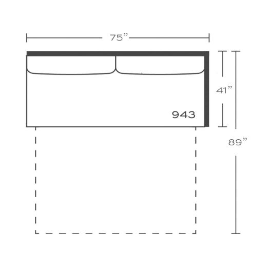 Picture of Sylvie Slip Serenity Left Seated Ends