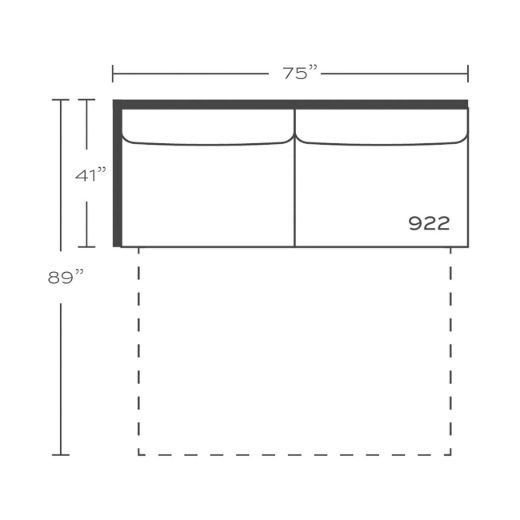 Picture of Sylvie Slip Serenity Right Seated Ends